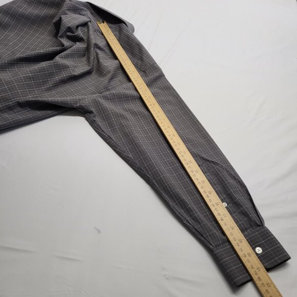 Vintage Stafford Mens Dress Shirt 17 32/33 Button Up Long Sleeve Wrinkle Free - Picture 14 of 14